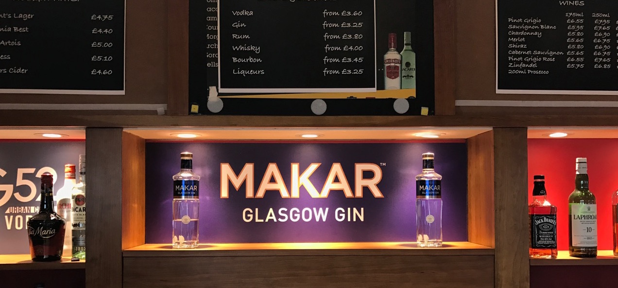 MAKAR Gin Airport Signage